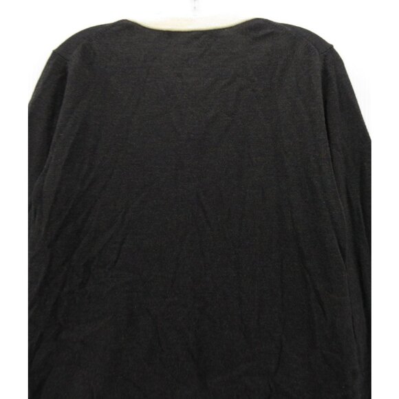 Coach Sweater Large Merino Wool Cardigan Classic Silver Buttons - Picture 7 of 10